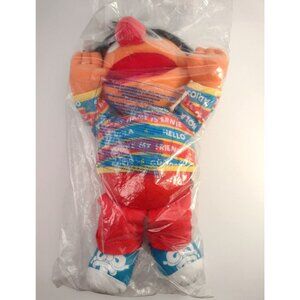TYCO 1995 Sesame Street Bilingual English-Spanish Ernie Plush 16" NEW Jim Henson